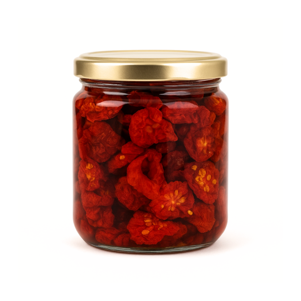 Getrocknete Tomaten, in Olivenöl